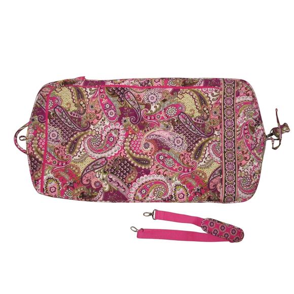 Vera Bradley Very Berry Duffel Weekender and Garment Set Retired Pattern Pink - Picture 10 of 15